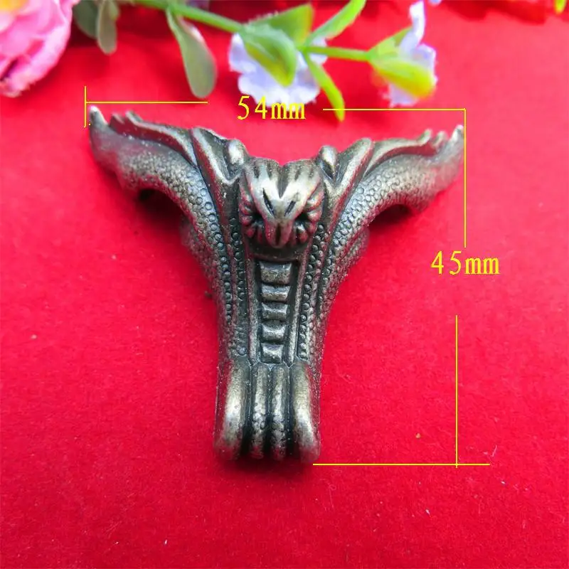 

Vintage Iron Claw Bronze Small Furniture Animal Paw Feet Decoration 54*45mm