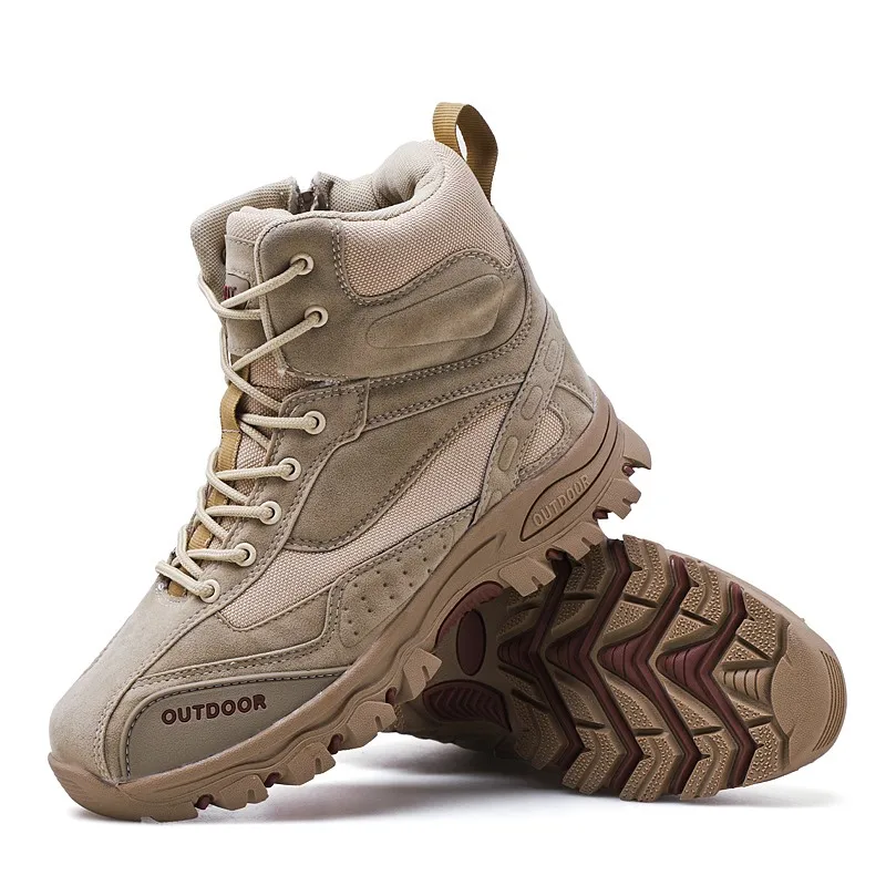 

Military Boots Men Army Safety Mens Shoes Winter Leather Footwear Combat Shoe Man Causal Tactical Ankle Shose Cowboy Boot 2019