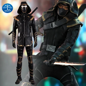 New Endgame Costume Cosplay Adult Hawkeye Clint Barton Hoodie Jacket Halloween Christmas Party Full Set Superhero