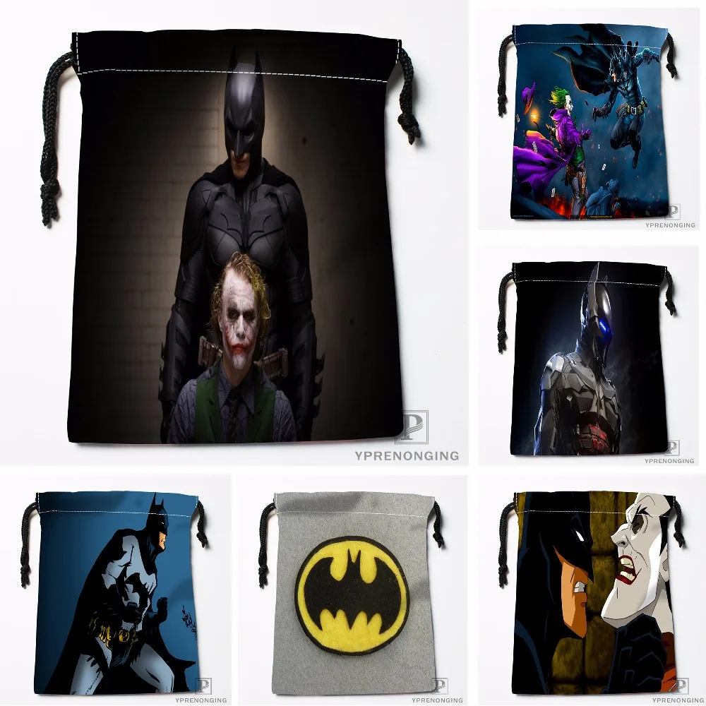 Пользовательские Бэтмен vs Joker мешки Drawstring печати Путешествия хранения мини-сумка Плавание Пеший Туризм игрушки мешок Размеры 18x22 см#180412-11-69