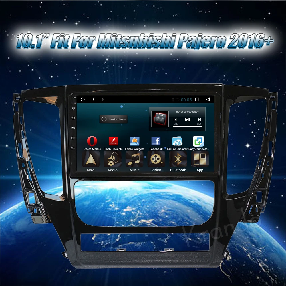 Krando Android 8 1 10 &quot(Нет dvd) Автомобильный навигатор gps для mitsubishi pajero 2016 2018 2017 радио