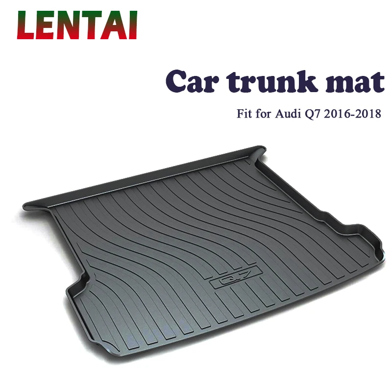 rear trunk Cargo mat For Audi Q7 2021 2020 2019 2016 2017 2018 Q7 Boot Liner Tray Waterproof carpet Anti-slip mat Accessories