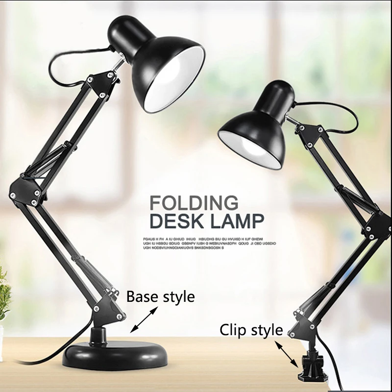 Koop Moderne eenvoudige verstelbare bureaulampen E27 LED vintage tafel lampen voor studie office reading nachtlampje slaapkamer bibliotheek woonkamer