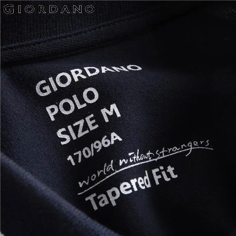 giordano polo tapered fit