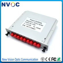 1x8 LGX коробка кассета карты вставка FC/UPC Волоконно-оптический ПЛК СПЛИТТЕР LGX модуль коробки, 1:8 8 портов волоконно-Кассетная коробка