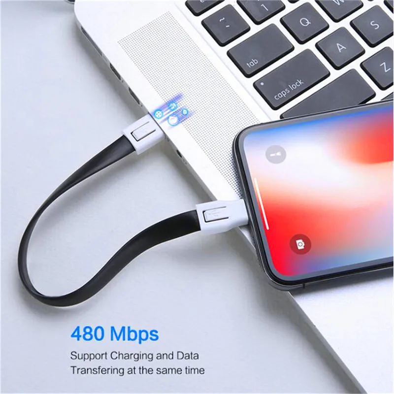 Мини брелок Портативный usb type-C кабель для samsung Galaxy S10 S9 S8 Plus Быстрая зарядка USB-C зарядное устройство кабель для мобильного телефона type-C