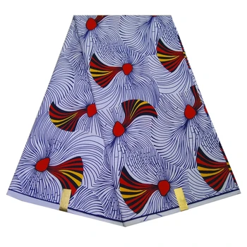 

New design wax african clothing 100% cotton printed fabric sold by 6 yards LBL-103