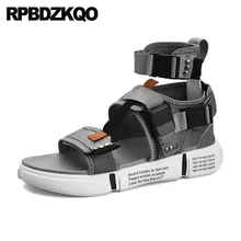 Кроссовки; размер с увеличенной полнотой; Размер 13-гладиаторы на высоком каблуке с открытым носком спортивные 14 лет в римском стиле летние сандалии родной пляжная ремень плюс Мужская обувь из сетчатого материала; модные