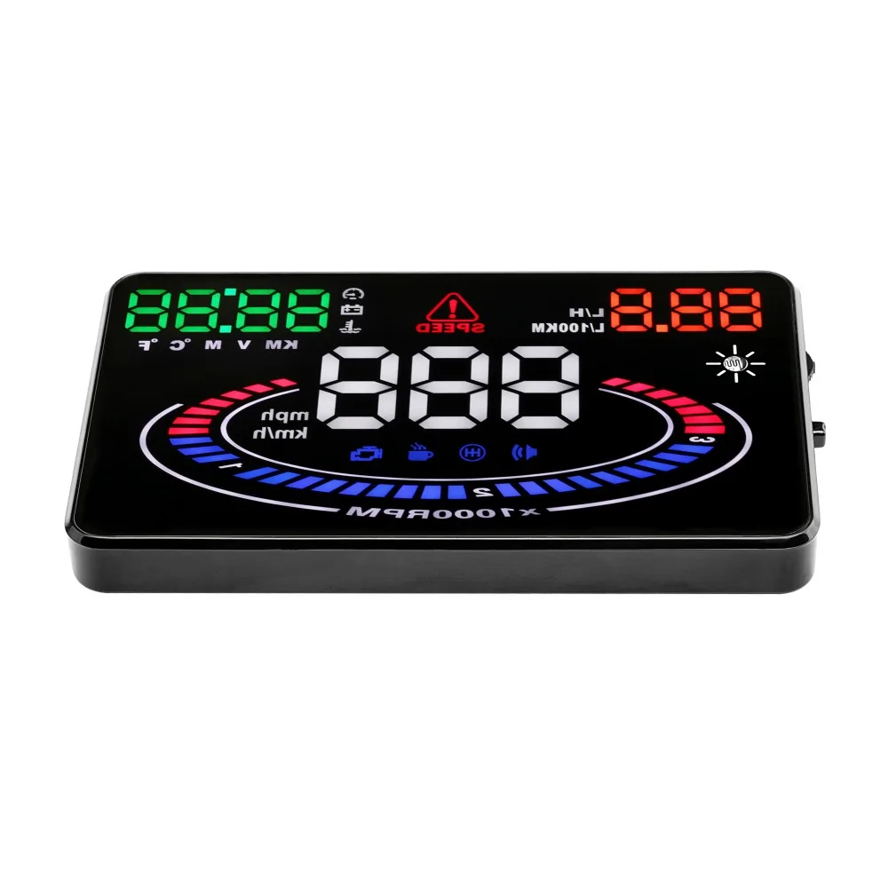 E300 головой вверх Дисплей OBD2 универсально автомобиля Скорость топлива счетчик