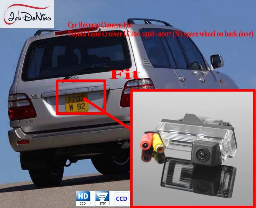 Резервная камера заднего вида JanDeNing/Освещение номерного знака OEM для Toyota Land Cruiser