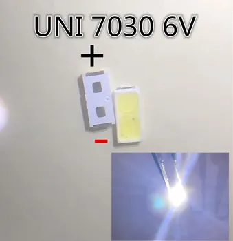 

200PCS Maintenance of UNI LED LCD TV backlight lamp with light emitting diode 6V tube 7030 SMD beads UNI