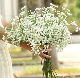 

5pcs Artificial Baby's Breath Gypsophila Wedding Plastic Flowers White Gypsophila Home Decorations