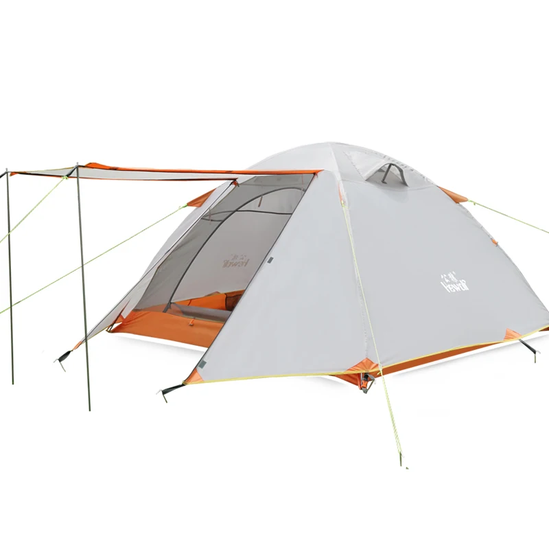 Outdoor Waterproof Camping Tents Double Layer Winterized Bell Tent Aluminum Pole Beach Awning Fishing Tente 4 Person KU-430 | Спорт и