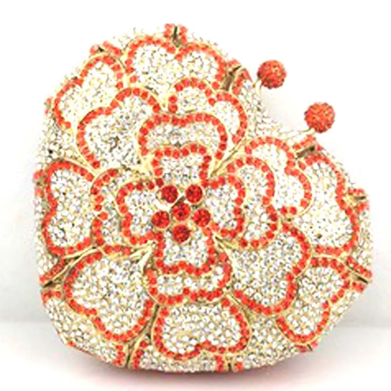 

New Small Mini Crystal Bag Women's Evening Bags Day Clutch Party Bag For Girls Women's Shoulder Bag Sac Mujer Bolsas Gift Flower