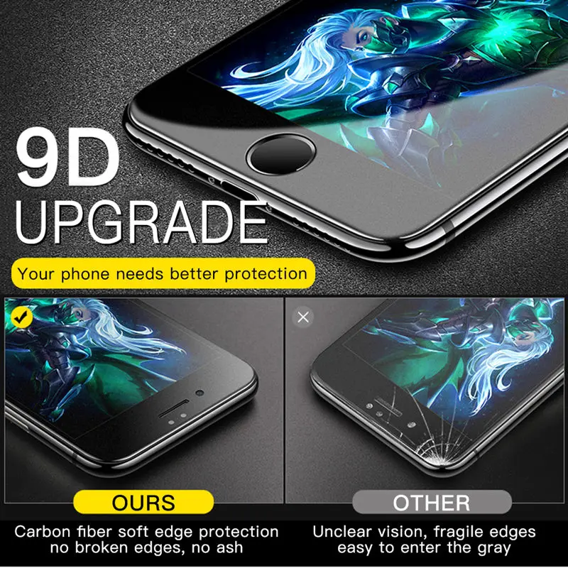 0 3 мм матовая защитная пленка из закаленного стекла для iPhone 7 8 6 6S Plus X XR XS Max
