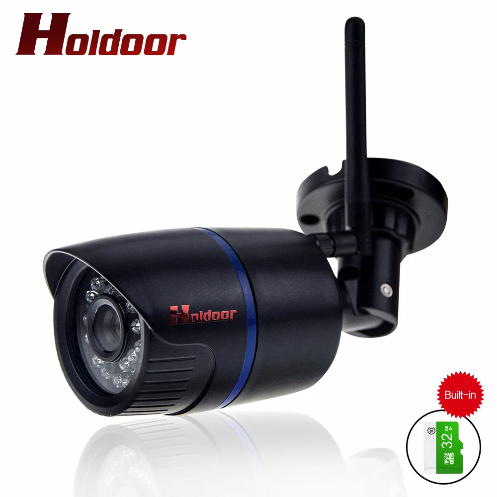 

Holdoor Onvif IP Camera WIFI Megapixel 1080P HD Wireless Security CCTV Cam Infrared 32GB SD Card P2P security Bullet Kamera
