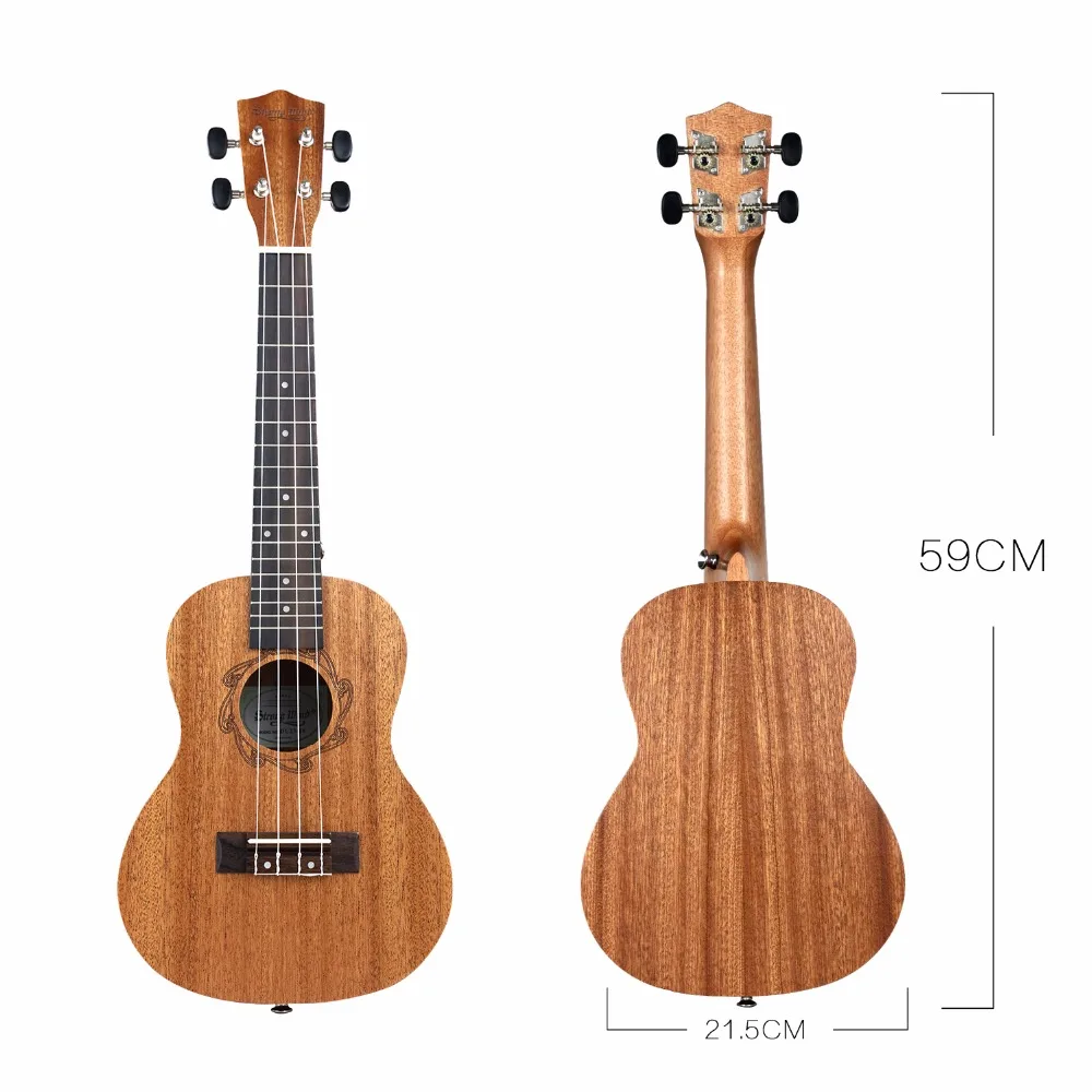 26 дюймов 18 Лады сапели тенор Гавайская гитара Уке палисандр 4 Strings Starter Наборы для