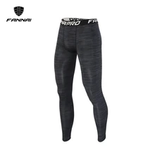 Fannai Мужские штаны для бега Длинные мужские компрессионное Спортивное трико мужские беговые леггинсы одежда для фитнеса, тренажерного зала спортивные Леггинсы