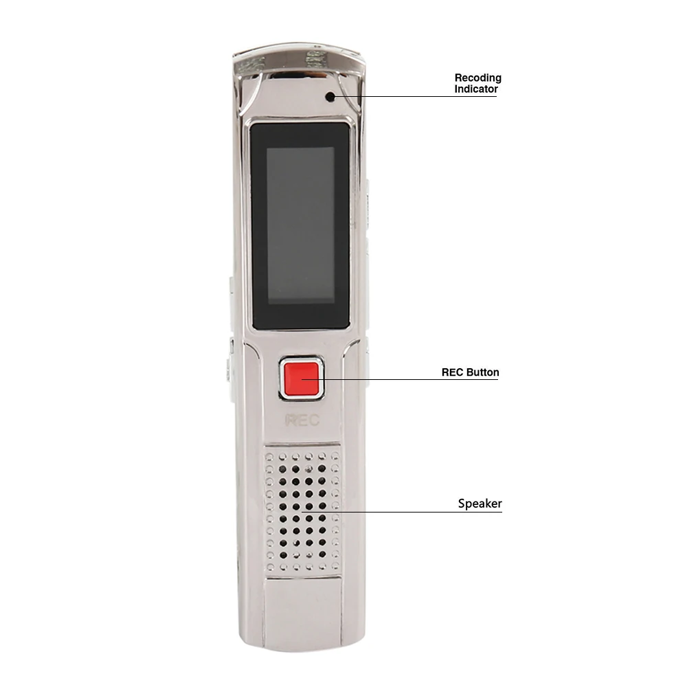 Mini Digital Voice Recorder 192kbps 140-hour Recording MP3 Playing Mini Voice Recorder