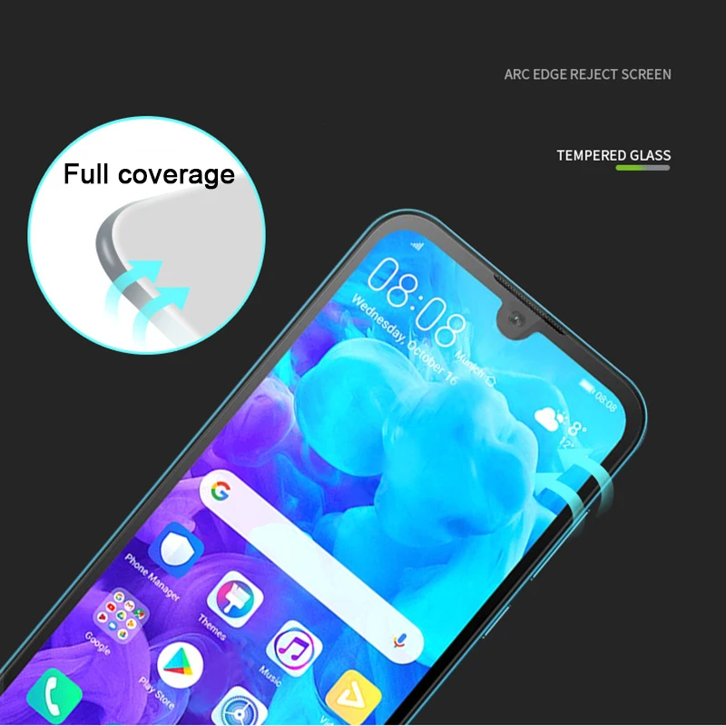 9D полное клеевое защитное стекло на Honor 8S Защита экрана для Huawei 8 Lite 8C 8X Y5 2018 Y 5 2019 X8