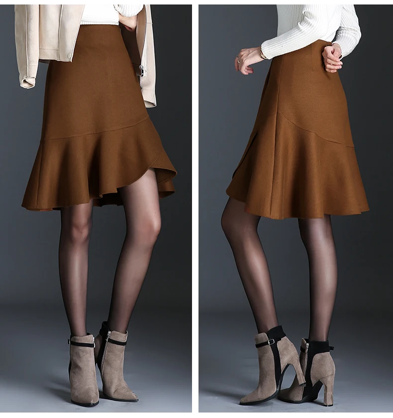 Faldas Otoño Negro Las Invierno Nuevo Negro Asimetría Moda Mini Cintura De Falda caqui La Para Mujer 2019 Caliente Mujeres Caqui OaRnPq