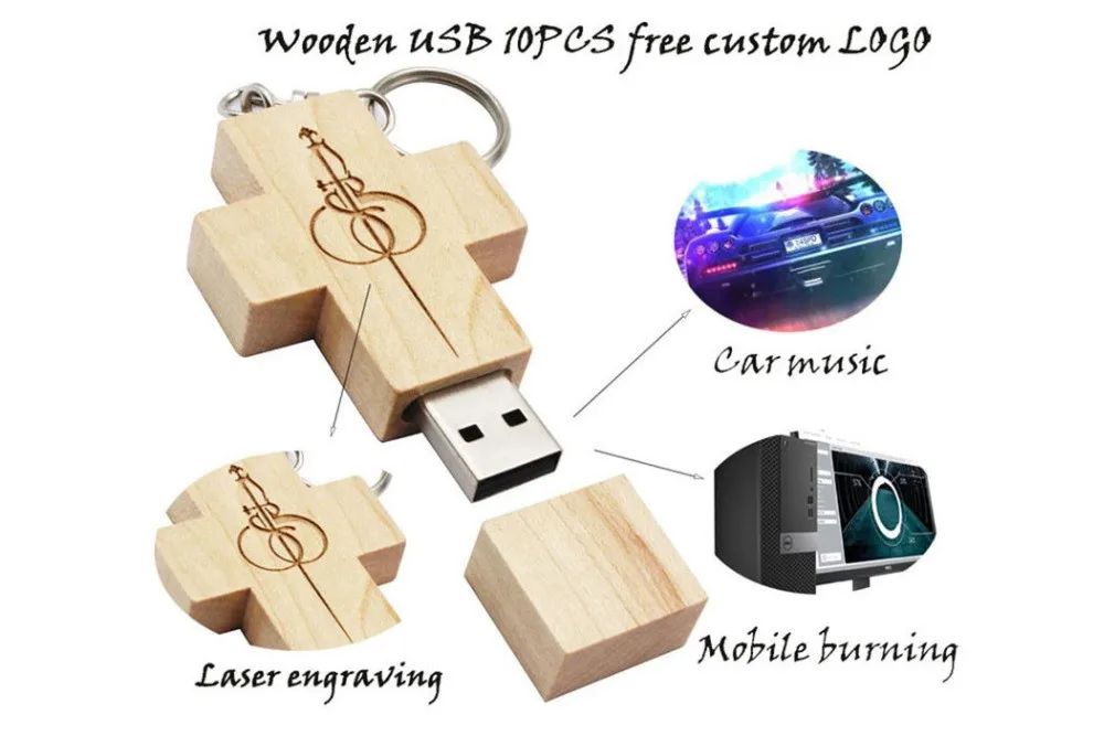 JASTER индивидуальный, деревянный usb флэш-накопитель usb 2,0 4 gb/8 gb/16 gb/32 gb/64 gb Модный подарок 10 шт бесплатный логотип