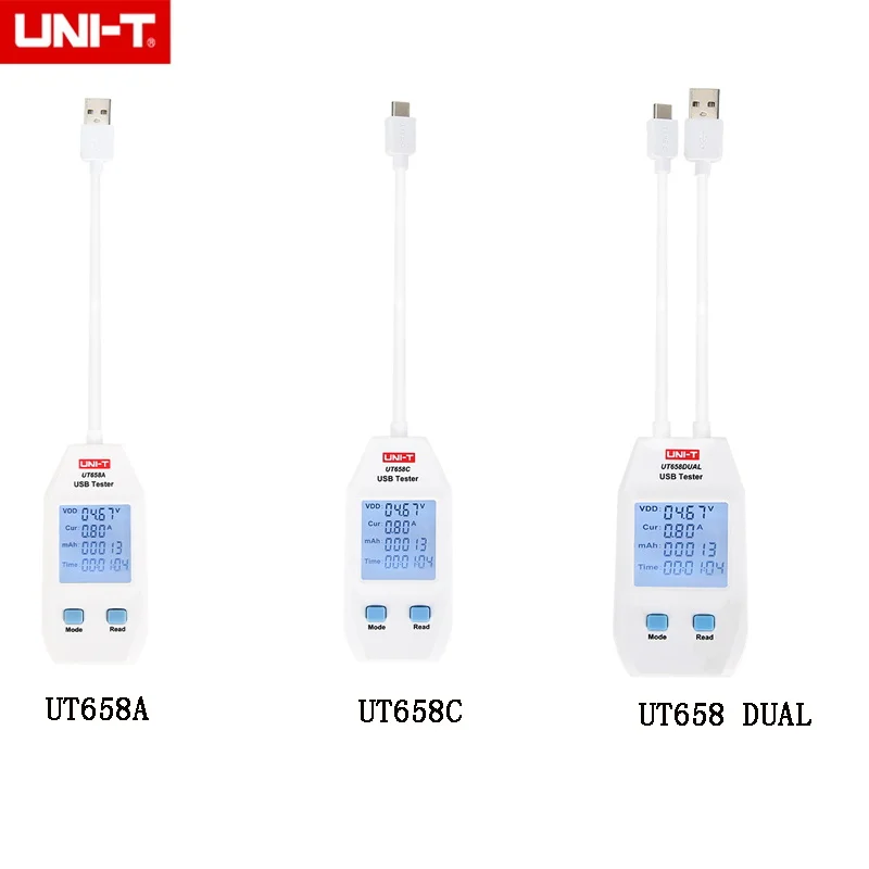 

UNI-T UT658A/C/DUAL/LOAD Test MAX 3.30V with Data Storage USB Tester Meters Chargers Voltmeter