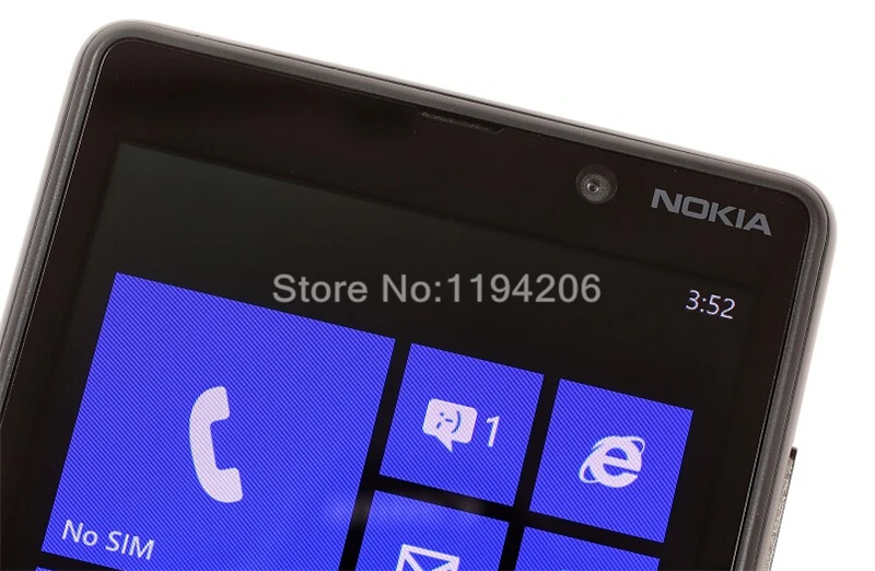 Original Nokia Lumia 820 Windows Phone 8 ROM 8GB Camera 8.0MP 4.3 screen Nokia 820 Mobile Phone Freeshipping one year warranty iphone x refurbished