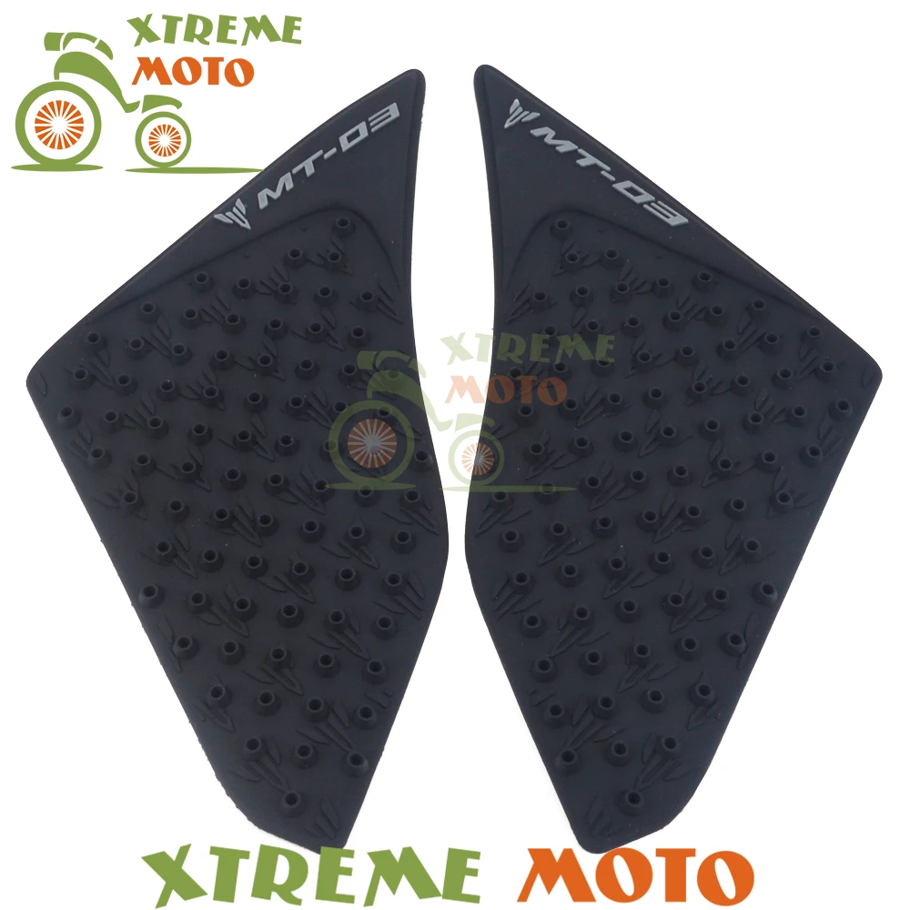 Motorcycle Gas Tank Pad Traction Side Pads Gas Fuel Knee Grip Decal Protector For Yamaha MT03 MT