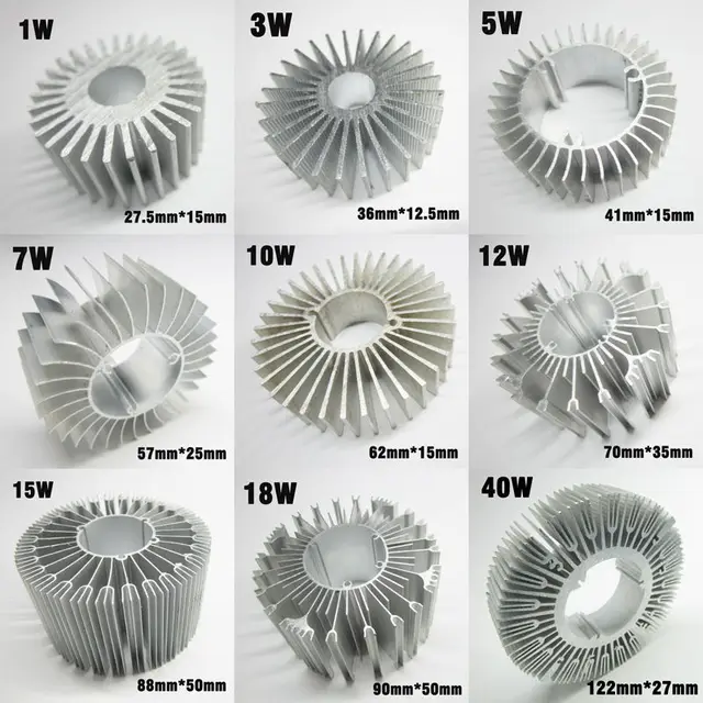 10pcs LED PCB Radiator Cooler, Aluminum Profile Heat Sink  