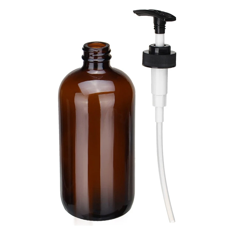 Янтарное стекло триггер спрей насос бутылки эфирное масло ароматерапия, 1 шт