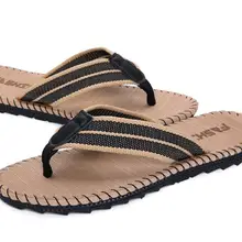Лидер продаж модные пляжные шлепанцы Вьетнамки Для мужчин s Тапочки Повседневное Мужская обувь летние тапочки нескользящая обувь