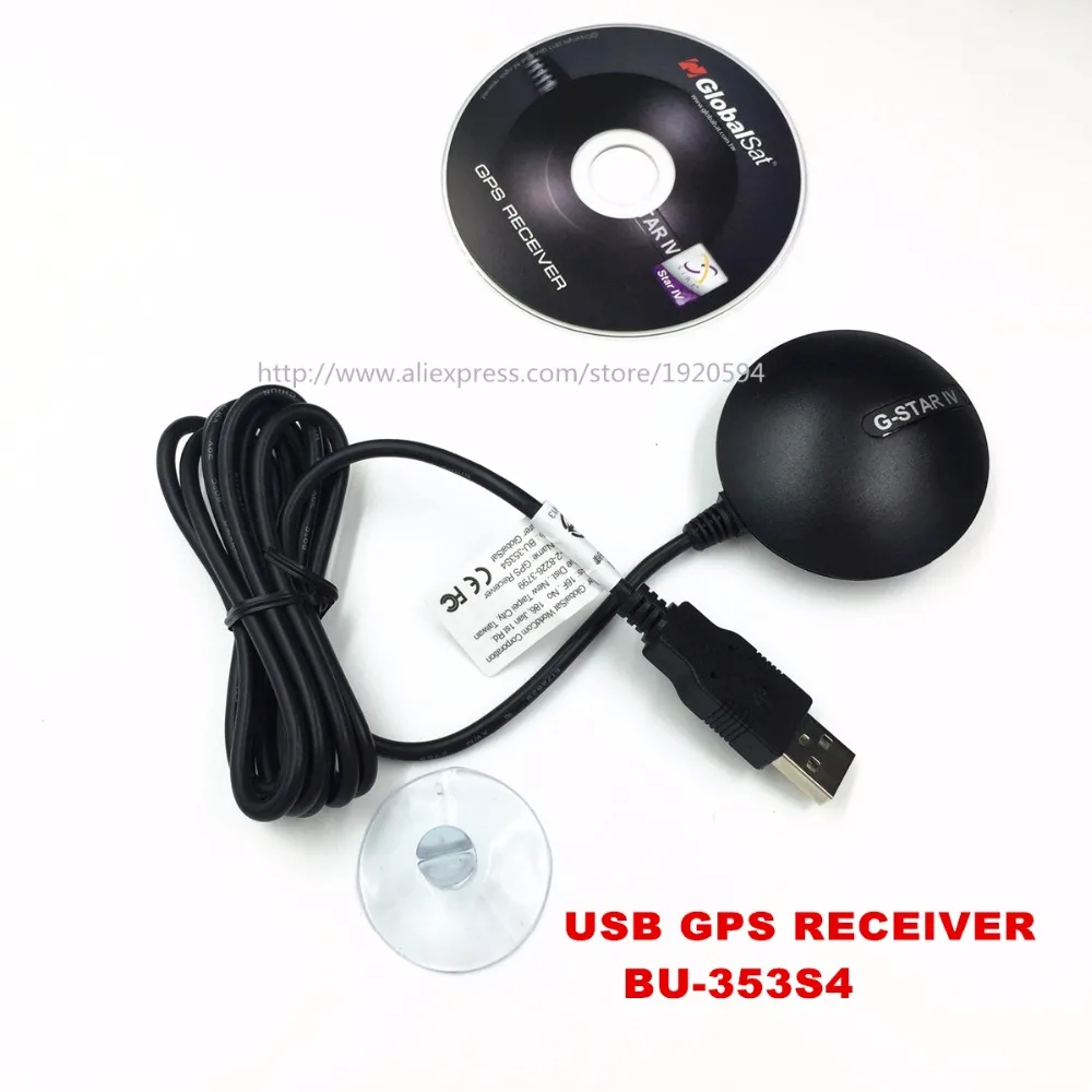  Wholesale sales Cable GPS with USB interface (SiRF Star IV)bu-353s4 bu353 USB GPS receiver Sirf 4 GmouseFor Laptops PC Portable 