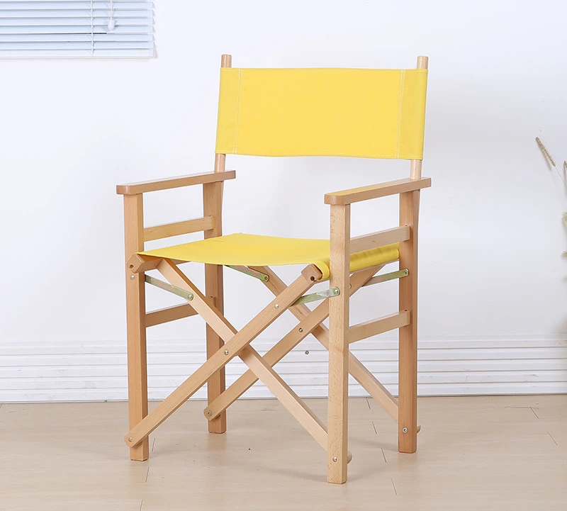 Fauteuil Pliant En Bois Moderne Avec Toile Meubles D Exterieur Pour Le Jardin Chaise D Artiste Pour Maquillage Aliexpress