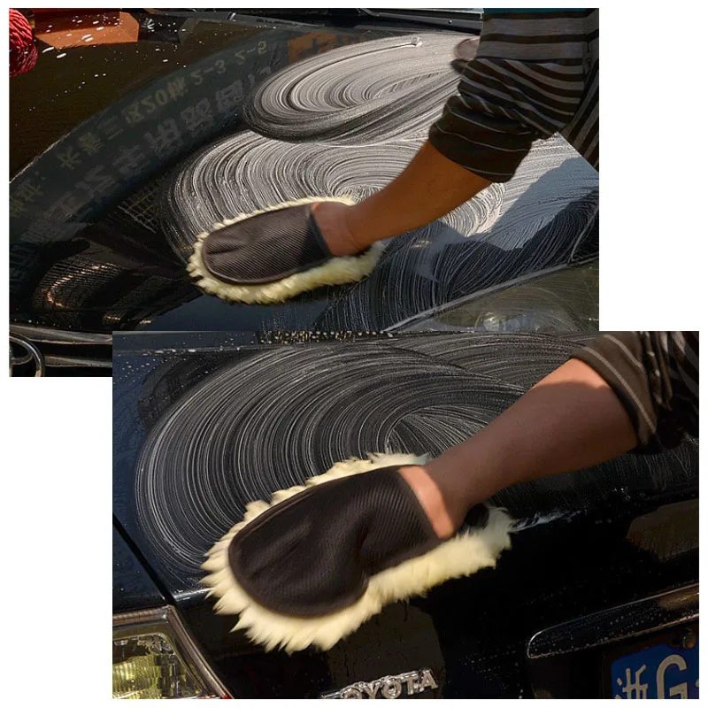 Губка для чистки ткани Автомойка перчатки бытовые перчатки коралловый флис бархат очиститель Шайба мебель стекло пыли 1 шт