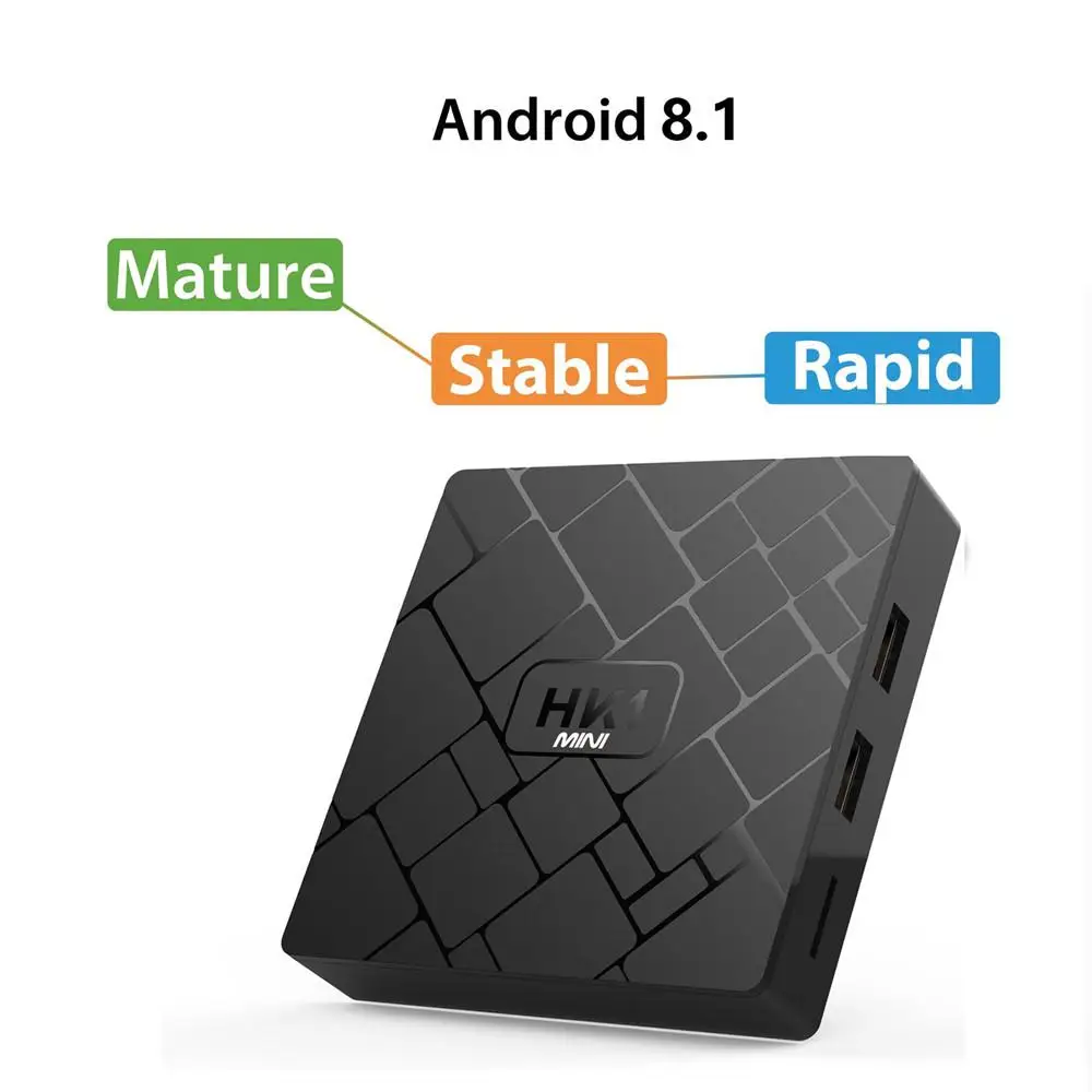 Мини Android 8,1 Smart tv BOX RK3229 2G DDR3 16G EMMC телеприставка 4 K 3D H.265 Wifi медиаплеер приемник play store r20