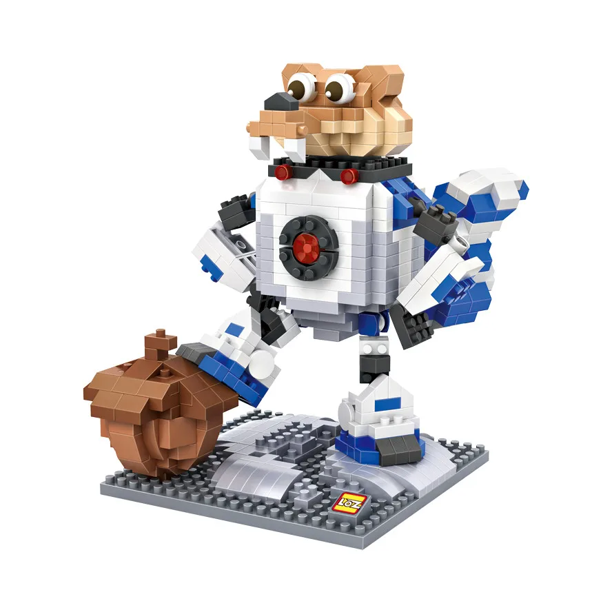 

Space Modelling Squirrel Minifigures Ice Age Cartoon Anime Character Sid Diego LOZ Small Building Blocks DIY Action Figures Toys