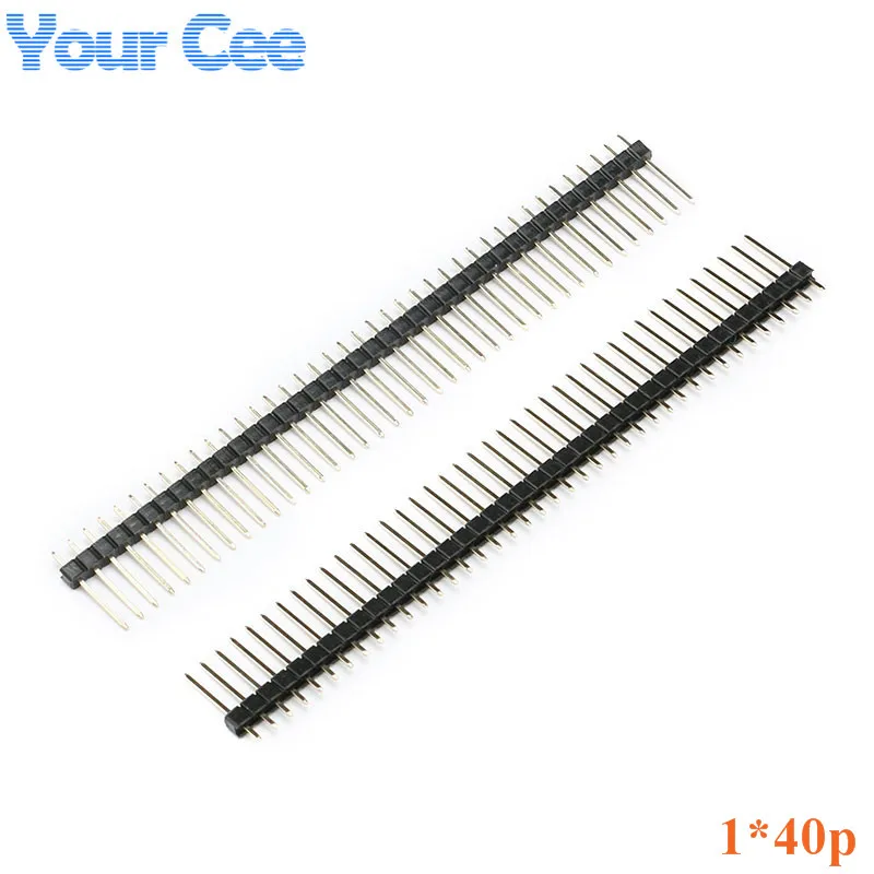 20 pcs 1x40 Pins Pitch 2.54mm Single Row Male Pin Header length 15mm 1*40P