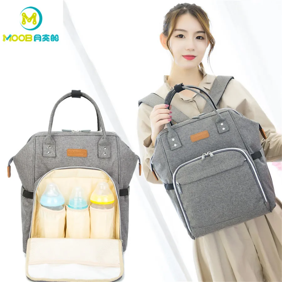 

MOOB Diaper Bags Multi-function Maternity Nappy bag Large Capacity Baby Bag for Mom Travel Backpack Waterproof Baby Diaper