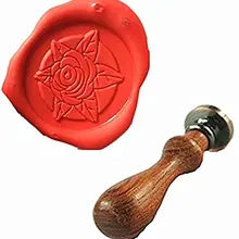 Винтаж розы на заказ изображение логотипа свадебные приглашения Воск уплотнительное штамп палисандр ручки комплект