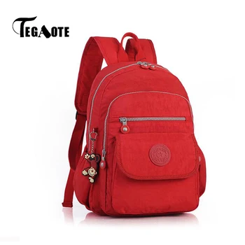 

TEGAOTE Women Small Backpack for Teenage Girl Backpacks Bag Mini Mochila Feminine Bolsa Casual Nylon Waterproof Bagpack 2019