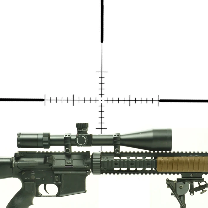 Free Shipping! SKW optics 6 24x50 Side Focus rifle scope with ring