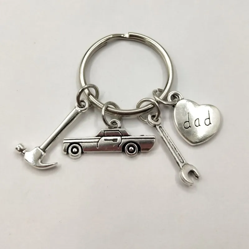 

Dad Keychain Mechanic's Keychain Father's Day Gifts Car Lover Gift Tools Gift Dad Gift Father Keychain Hand Stamped Dad