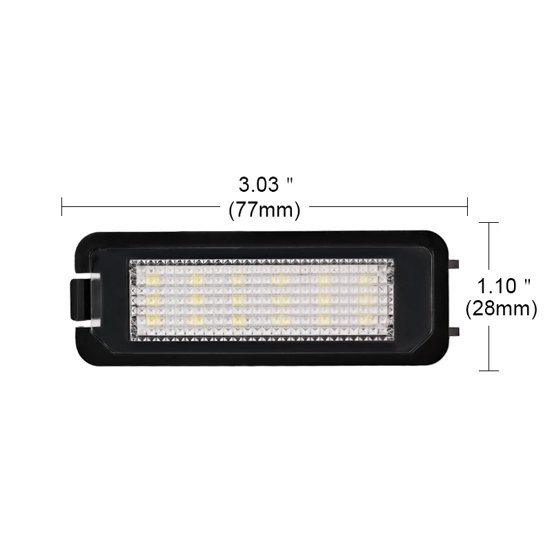 2 шт. Canbus Led номер Подсветка регистрационного номера для Volkswagen Porsche 12v 6000k белый для VW CC GOLF Passat для сиденья Толедо Altea