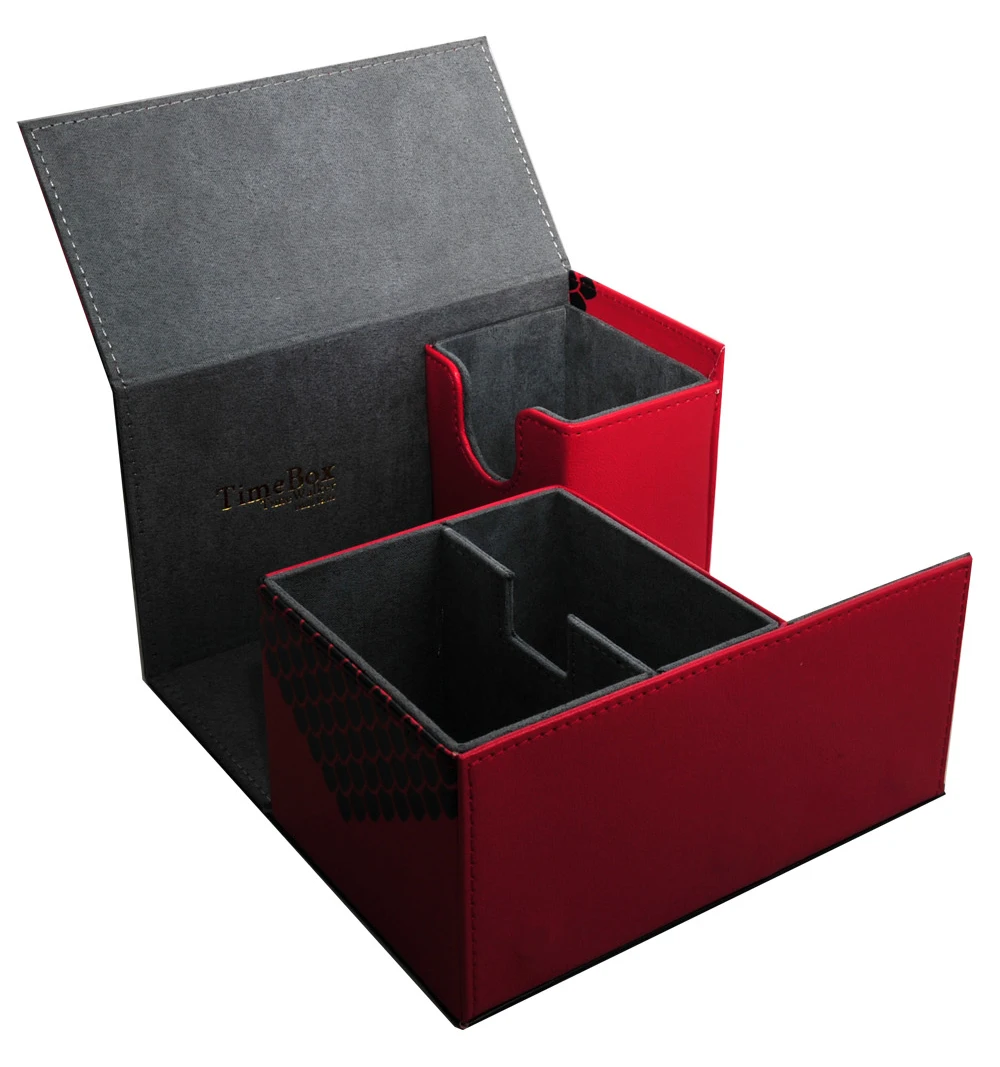 

Leather Material Card Storage Box For The Game King Array Duel Capacity 180 Sheets MTG Card Box