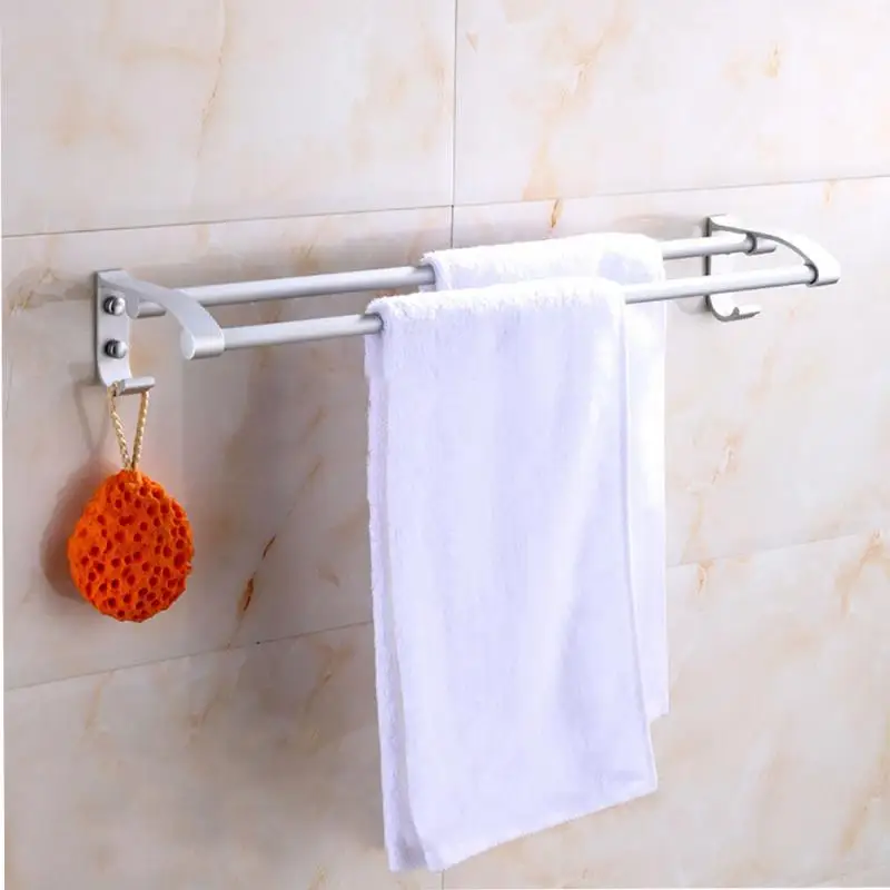 

Storage Rail Bathroom Rack Home Towel Shelf Wall Mounted Organizer Modern