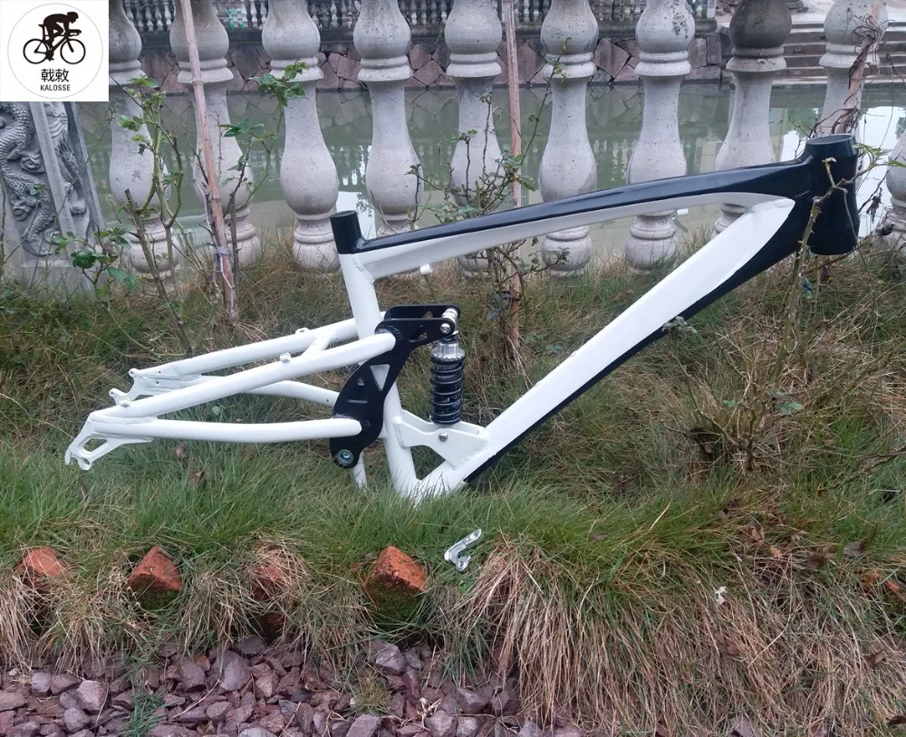 Kalosse DH дисковые тормоза из алюминиевого сплава рама для горного велосипеда полный комплект велосипедной подвески рама из сплава, 26 дюймов колеса