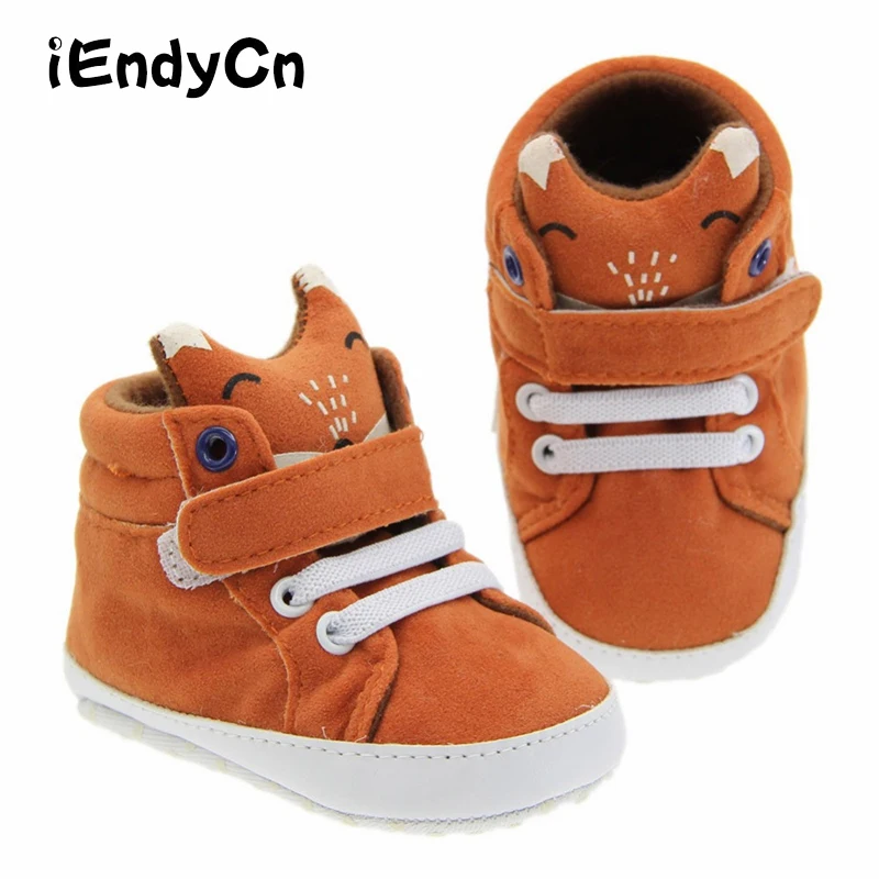 

iEndyCn First Walkers Cartoon cat baby shose 6 Color Babies Shoes for Girl Soft Bottom Non-slip Keep warm Baby Boy YD523R