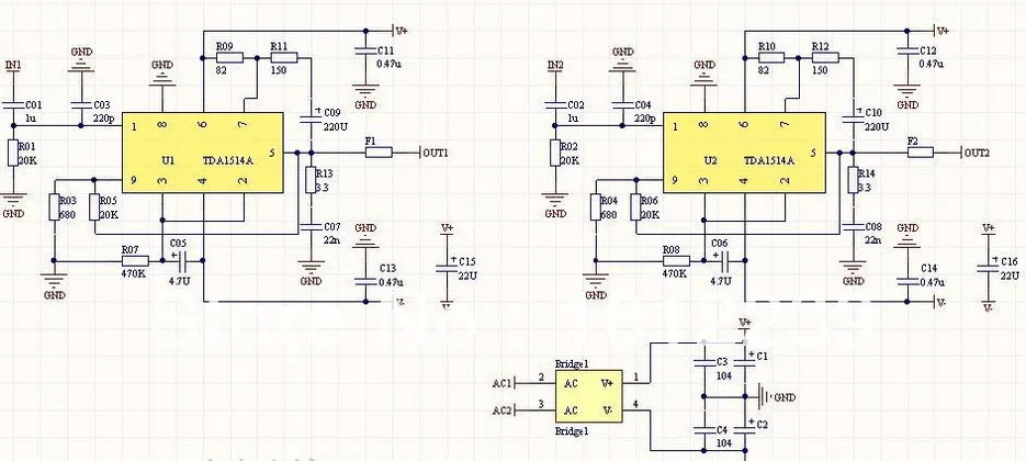 TDA1514A+ 6N3 буферная Плата усилителя