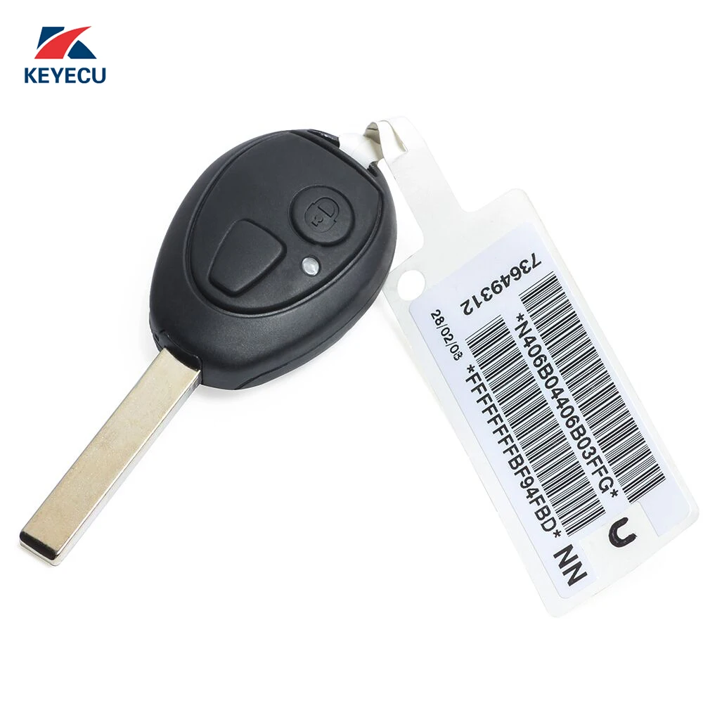 KEYECU 433 МГц PCF7930AS чип замена дистанционный ключ-брелок от машины для BMW Mini Медь 2002-2005